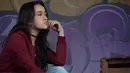 Sebagai Indah, Megan Domani menghalalkan segala cara demi tujuannya. Pemarah dan sering memusuhi kakaknya, Cinta yang diperankan Natasha Wilona. Megan juga siap kalau dibenci masyarakat berkat aktingnya. (Nurwahyunan/Bintang.com)