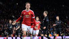 Ander Herrera merupakan andalan lini tengah Manchester United. Sayangnya, penampilan pemain berusia 26 tahun ini belum cukup memikat pelatih Timnas Spanyol, Vicente del Bosque. (AFP/Oli Scarff)