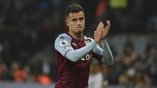 Foto: Philippe Coutinho Jadi Mimpi Buruk Manchester United, Aston Villa Selamat dari Kekalahan di Liga Inggris