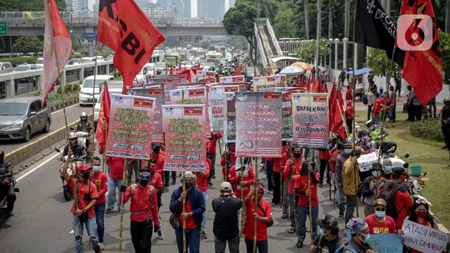 Buruh Demo Lagi di Depan DPR