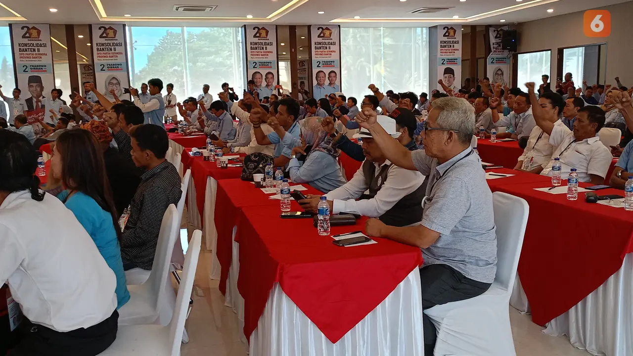 Konsolidasi Relawan Prabowo-Gibran TKN Golf di Banten. (Selasa, 09/01/2024). (Yandhi Deslatama/Liputan6.com).
