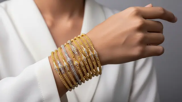 Model Gelang Emas Keroncong Isi 12 untuk Lamaran dan Pernikahan/Ilustrasi Gemini AI