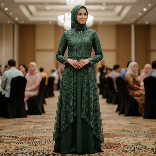 9 Model Gamis Polos Tapi Elegan untuk Kondangan, Tampil Anggun