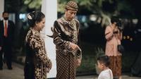 Presiden Jokowi, Iriana Jokowi, dan Panembahan Al Nahyan. (Foto: Michael Omar Liman dari Instagram @mike.omarr)
