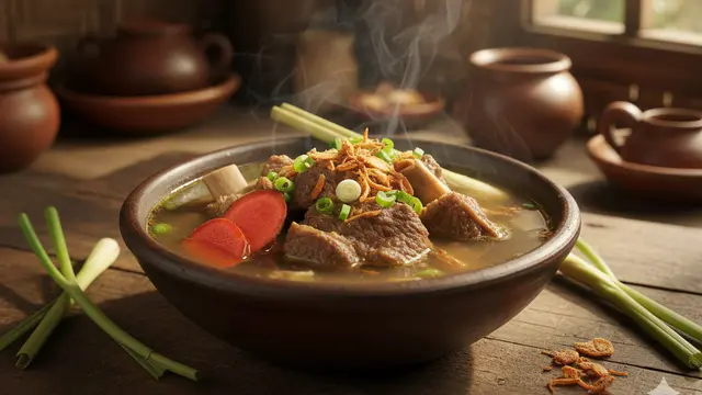 Sop Iga Rempah Jahe Merah