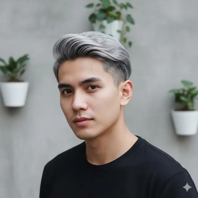 Model Warna Rambut Pria Hilight