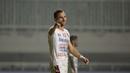 Striker Bali United, Ilija Spasojevic, berkomunikasi dengan rekan setimnya saat melawan Tira Persikabo pada laga Shopee Liga 1 di Stadion Patriot Pakansari, Bogor, Kamis (15/8). Bali menang 2-1 atas Tira Persikabo. (Bola.com/Yoppy Renato)