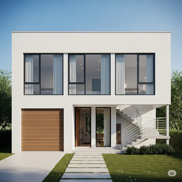 Desain Rumah Minimalis Modern 6x10 3 Kamar Ada Garasi