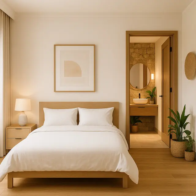 Inspirasi Kamar Tidur dengan Kamar Mandi