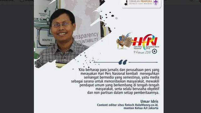 Hari Pers Nasional, Begini Doa dan Harapan Insan Pers Indonesia