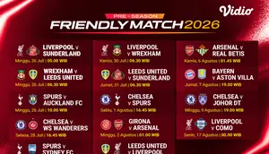 Pre-season Friendly Match 2026 Live Streaming Hanya di Vidio