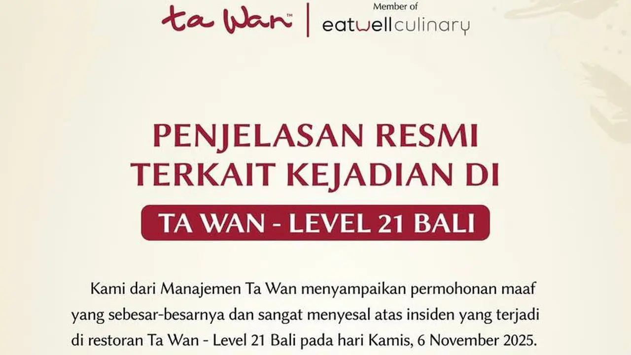 Permintaan maaf restoran Ta Wan