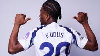 Mohammed Kudus resmi gabung Tottenham Hotspur dari West Ham United di bursa musim panas 2025. (Dok. X @SpursOfficial)