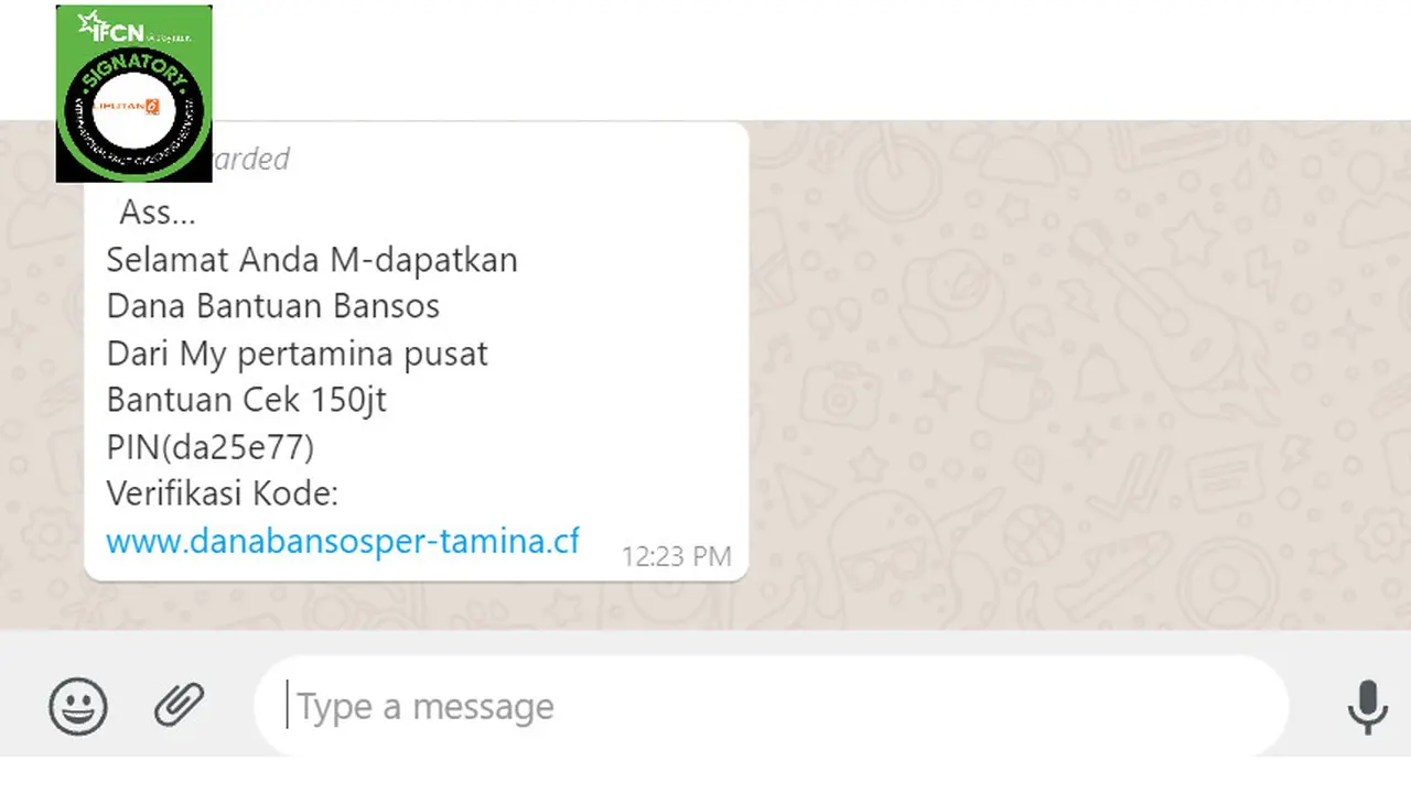 Cek Fakta Liputan6.com menelusuri informasi Pertamina bagikan cek dana bansos sebesar Rp 150 juta