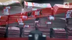Tumpukan uang barang bukti hasil Operasi Tangkap Tangan (OTT) terduga pelaku tindak pidana korupsi terkait penerimaan atau janji dalam pengurusan sengketa lahan di Pengadilan Negeri Depok di gedung Merah Putih Komisi Pemberantasan Korupsi (KPK), Jakarta, Jumat (6/2/2026). Komisi Pemberantasan Korupsi (KPK) kembali berhasil menangkap para terduga pelaku tindak pidana korupsi melalui serangkaian Operasi Tangkap Tangan (OTT). (Liputan6.com/Helmi Fithriansyah)