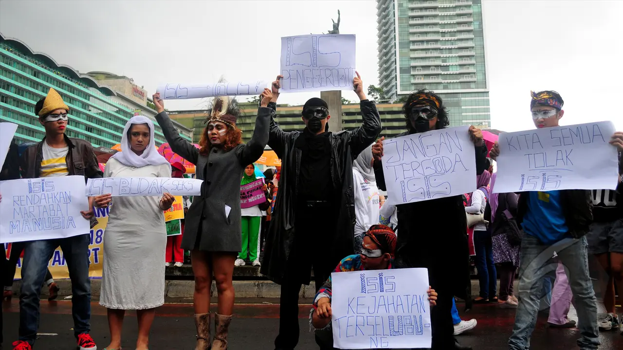 Aksi Menolak ISIS di Bundaran HI