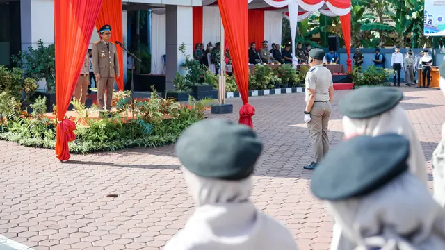 Wamen Raja Juli Pimpin Upacara di Kanwil BPN Kaltim