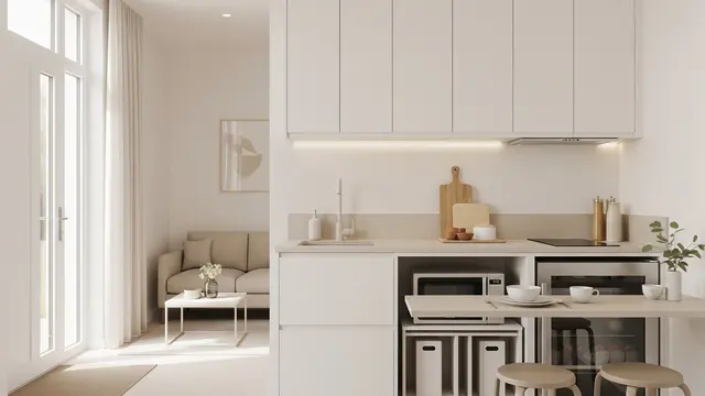 Dapur Kecil Minimalis di Depan Rumah