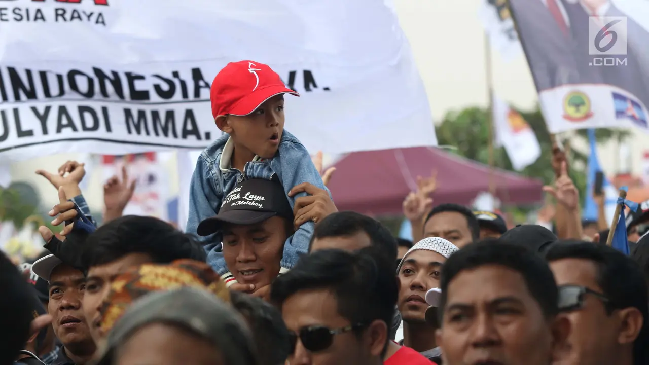Anak-anak Terlihat Ikut Gelaran Capres 02 Prabowo Subianto Menyapa Bogor