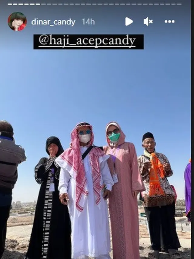 Dinar Candy umrah di bulan Ramadhan 2022 (Foto Instagram/@dinar_candy)