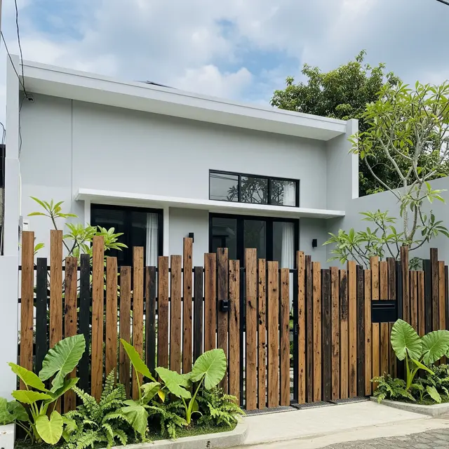 9 Desain Pagar Rumah dari Kayu Bekas tapi Terlihat Estetika, Unik dan Ramah Lingkungan