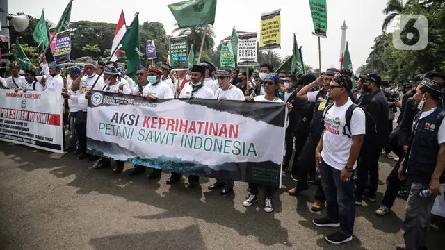 Unjuk Rasa Petani Kelapa Sawit Terkait Larangan Ekspor