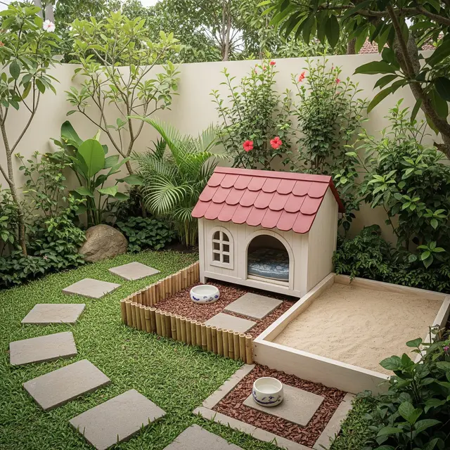Desain Halaman Belakang Rumah Kecil yang Bisa Disulap Jadi Pet Area
