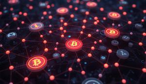 Ilustrasi&nbsp;Blockchain. (Foto by AI)