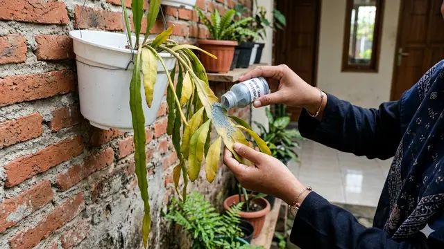 Mengatasi Penyakit Kuning Bunga Wijaya Kusuma
