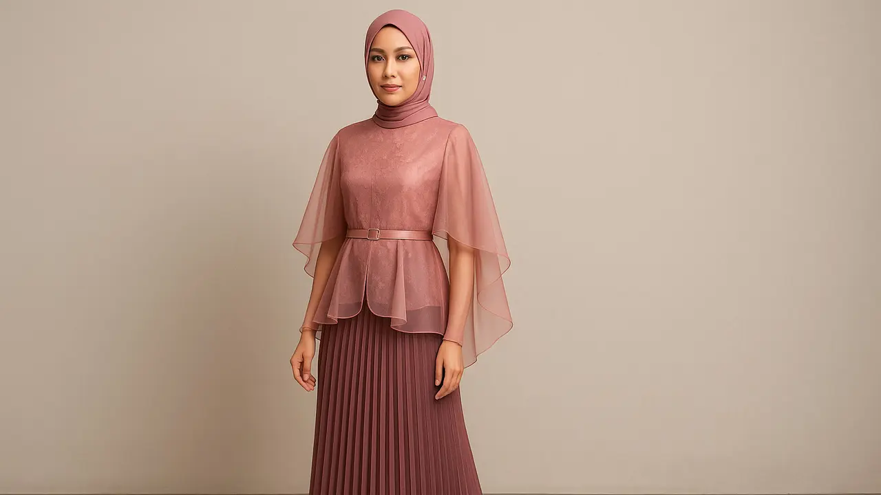 Kebaya Pink yang Simpel dan Berkelas (Foto: ChatGPT)