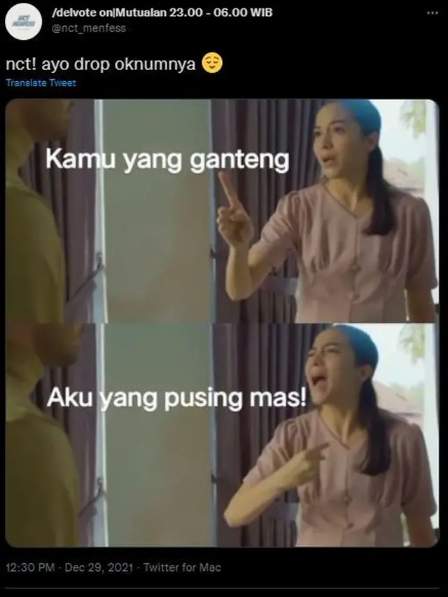 Meme Layangan Putus, serial MD Entertainment. (Twitter/ @nct_menfess)