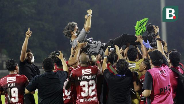 Foto: Selebrasi Pemain Bali United usai Jadi Juara BRI Liga 1 2021/2022