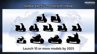 Honda akan memperkenalkan 10 model motor listrik hingga tahun 2025 (AHM)