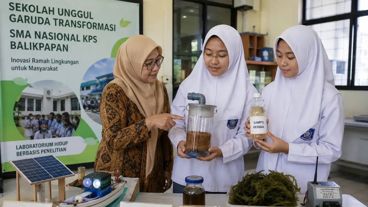 Siswi Sekolah Garuda Kaltim Tampilkan Inovasi Teknologi Ramah Lingkungan