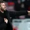 Pelatih Middlesbrough, Michael Carrick memberi instruksi dari pinggir lapangan saat menghadapi Brighton and Hove Albion pada laga putaran ketiga Piala FA 2022/2023 di Riverside Stadium, Middlesbrough (7/1/2023). Michael Carrick saat ini tengah membesut Middlesbrough sejak ditunjuk pada 24 Oktober 2022. Sebelumnya ia sempat menjadi caretaker Manchester United hanya dalam 3 laga, mulai 21 November 2021 hingga 2 Desember 2021. (AFP/Oli Scarff)