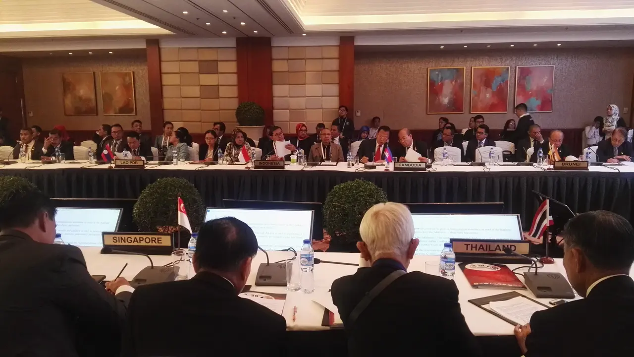 Sidang umum ke-38 Parlemen Se-Asia Tenggara atau ASEAN Inter-Parliamentary Assembly (AIPA) di Filipina. (Liputan6.com/Raden Trimutia Hatta)