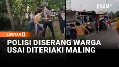 Video sejumlah personel Satresnarkoba Polres Pesawaran dikepung warga saat hendak menangkap terduga pengedar narkoba viral di media sosial.