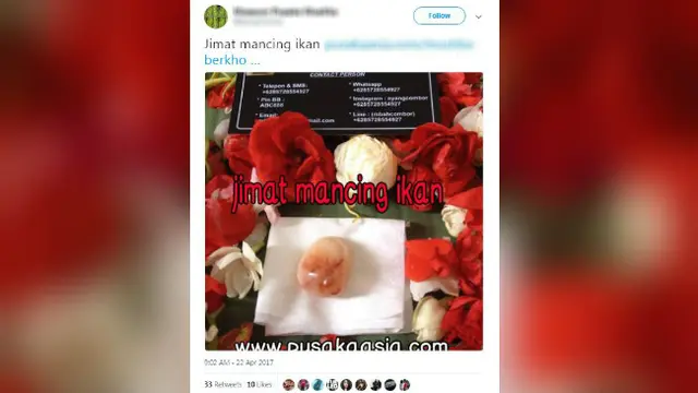 Aneka rupa cara pemasaran benda dan jasa gaib via online.