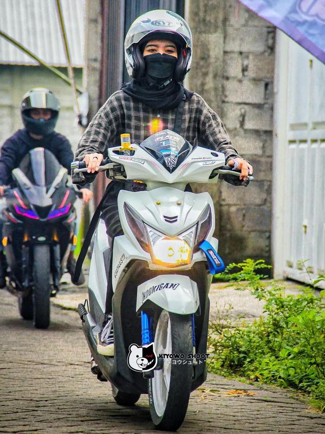 Modifikasi Honda Beat (Instagram/@saiyaaistii)
