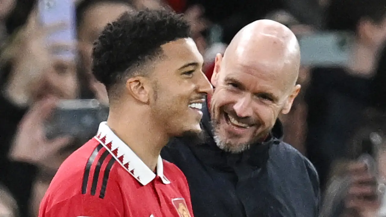 Foto: Senyum Semringah Jadon Sancho Saat Kembali Merumput Bersama Manchester United