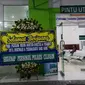 Karangan Bunga Untuk Semangati Nakes Dari Polres Cilegon. (Kamis, 22/07/2021).