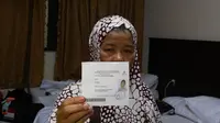Sri Astuti, calon haji asal Malangb yang sempat dideportasi lantaran memegang paspor dan data diri yang berbeda (Liputan6/Muhammad Ali)