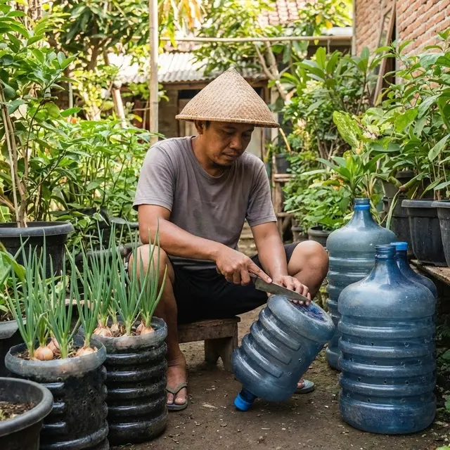 Cara Menanam Bawang Merah di Galon Bekas