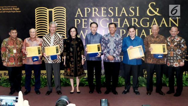 Sri Mulyani Beri Penghargaan 31 Wajib Pajak