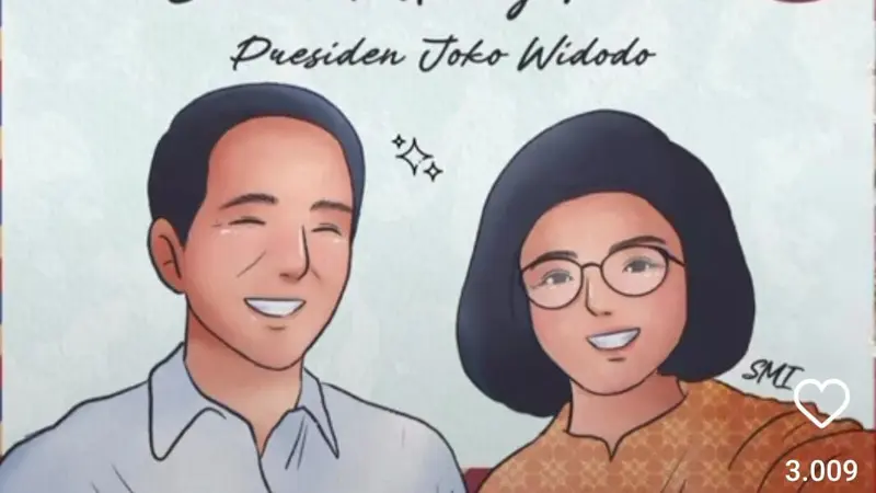 Menteri Keuangan Sri Mulyani memberikan ucapan selamat berulang tahun yang ke-62 kepada Presiden Jokowi lewat akun Instagramnya.