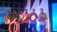 Menteri Koordinator Bidang Kemaritiman Rizal Ramli meresmikan Sail Selat Karimata 2016. (Foto: Achmad Dwi Afriyadi/Liputan6.com)
