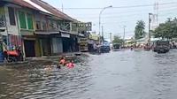 Banjir rob di kawasan Belawan beberapa waktu lalu