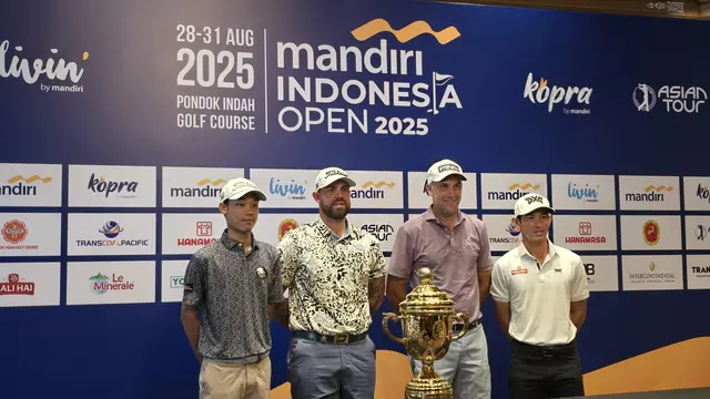 Para pegolf yang akan tampil di Mandiri Indonesia Open 2025