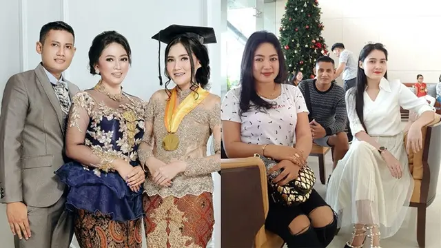Potret Nella Kharisma bersama dengan kedua kakaknya, kompak banget.