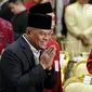 Panglima TNI Jenderal TNI Gatot Nurmantyo menghadiri resepsi pernikahan putri Ketua DPD, Oesman Sapta Odang di Jakarta, Jumat (8/9). Resepsi tersebut juga dihadiri para mantan presiden dan wapres serta anggota Kabinet Kerja. (Liputan6.com/Johan Tallo)